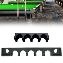 Load image into Gallery viewer, 1PC 4-5 Hole Professional Billiard Cue Holder With Adhesive Back And Reserved Chalk Slot Billiards Accessories