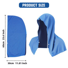 Load image into Gallery viewer, 1PC Outdoor Sports Quick-Dry Cooling Scarf Towel Single Button Design Gym Beach Camping U-Shaped Cooling Sun Protection Head Wrap