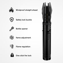 Load image into Gallery viewer, Multi-function Windproof Jet Lighter Portable Outdoor Camping Bottle Opener High-Temperature Blowtorch