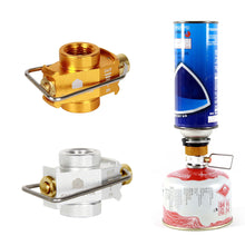 Load image into Gallery viewer, 1PC Outdoor Camping Flat Gas Canister Refill Adapter Residual Gas Transfer Valve Compatible with Stove Burner