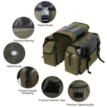 Load image into Gallery viewer, Canvas Motorcycle Saddlebag Luggage Bags Waterproof Stroage Bag For Honda Suzuki