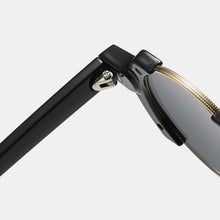 Load image into Gallery viewer, Half-frame Round Glasses Fashionable Personality Hip-hop Trend Flamboyant Sunglasses Contrasting Sunglasses