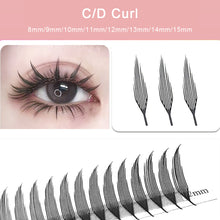 Load image into Gallery viewer, Manga Style Wings Tower Shaped Eyelashes Tower Shaped Grafting Ultra Soft and Non Loose Roots Automatic Trimming False Eyelashes