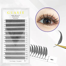 Load image into Gallery viewer, Manga Style Wings Tower Shaped Eyelashes Tower Shaped Grafting Ultra Soft and Non Loose Roots Automatic Trimming False Eyelashes