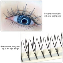 Load image into Gallery viewer, Grafted Eyelashes Segmented Single Cluster False Eyelashes Soft Non Loose Roots Flexible False Eyelashes