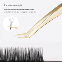 Load image into Gallery viewer, Eyelash Tweezers Grafting Eyelash Tweezers Beauty Eyelash Tweezers Blooming Golden Feather Clip False Eyelash Clip Beauty Tool
