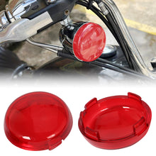 Load image into Gallery viewer, 2Pcs Motorcycle Indicator Turn Signal Light Lens Cover Caps For Harley Dyna Softail Electra Glide Road King Sportster 883 1200