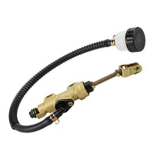 Load image into Gallery viewer, Motorcycle Rear Brake Pump with Fluid Reservoir Cup Foot Hydraulic Refit Rear Brake Master Cylinder Pump For ATV Suzuki Kawasaki Honda Yamaha