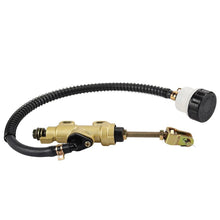 Load image into Gallery viewer, Motorcycle Rear Brake Pump with Fluid Reservoir Cup Foot Hydraulic Refit Rear Brake Master Cylinder Pump For ATV Suzuki Kawasaki Honda Yamaha
