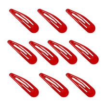 Load image into Gallery viewer, 10Pcs/Lot Red Star Snap Clip Girl Waterdrop Barrettes Side Hairpin Women Hair Clip Accessories Kawaii BB Clips Lovely Star Hairpins