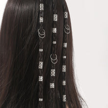 Load image into Gallery viewer, 80pcs Dreadlock Hair Beads Alloy Hollow Hair Braid Rings For Girls Women Stylish Hair Jewelry Locks for Braids Hair Accessories