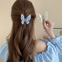 Load image into Gallery viewer, Fairy Butterfly Hair Claw French Retro Acetate Updo Clip for Chignon & Bun Summer Sweet Hair Accessories