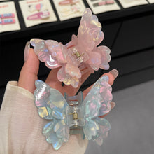 Load image into Gallery viewer, Fairy Butterfly Hair Claw French Retro Acetate Updo Clip for Chignon & Bun Summer Sweet Hair Accessories