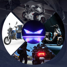 Load image into Gallery viewer, Universal Motorcycle License Plate Screw LED Running Light Angel Eyes Devil Eye Flashing Signal Light