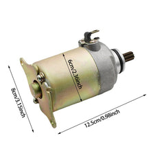 Load image into Gallery viewer, 9 Teeth Motorcycle ATV Starter Motor Starter Motor Metal Starter Motor Replacement for GY6‑125 Engine Scooter