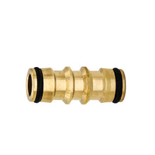 Load image into Gallery viewer, 1pc Garden Brass Hose 2 Way Connector Joiner Coupler Watering Water Pipe Tap Male Water Pipe Repair Extension Joint