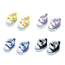 Load image into Gallery viewer, 17cm Cotton Canvas Shoes for Labubu Dolls Sports Boots Casual Doll Shoes 3.5cm Doll Accessories DIY Doll Toys