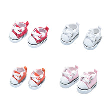 Load image into Gallery viewer, 17cm Cotton Canvas Shoes for Labubu Dolls Sports Boots Casual Doll Shoes 3.5cm Doll Accessories DIY Doll Toys