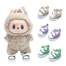 Load image into Gallery viewer, 17cm Cotton Canvas Shoes for Labubu Dolls Sports Boots Casual Doll Shoes 3.5cm Doll Accessories DIY Doll Toys