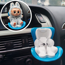 Load image into Gallery viewer, For LABUBU Air Outlet Safety Seat Car Mounted Macaron Doll Aromatherapy Clip Cartoon Toy Doll Car Cute Ornament