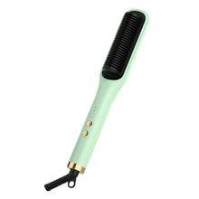 Load image into Gallery viewer, EU/US/UK/AU Plug Negative Ion 2-in-1 Straightening & Curling Comb Shine Enhancing Temperature Frizz Control Lazy Girl Hair Styling Tool