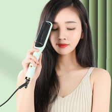 Load image into Gallery viewer, EU/US/UK/AU Plug Negative Ion 2-in-1 Straightening & Curling Comb Shine Enhancing Temperature Frizz Control Lazy Girl Hair Styling Tool