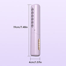 Load image into Gallery viewer, 2-in-1 Mini Travel Hair Styler Wireless USB-C Rechargeable Curling & Straightening LCD Comb Auto Shutoff for Travel Beauty Hair Tool