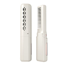Load image into Gallery viewer, 2-in-1 Mini Travel Hair Styler Wireless USB-C Rechargeable Curling & Straightening LCD Comb Auto Shutoff for Travel Beauty Hair Tool