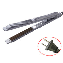 Load image into Gallery viewer, US/EU/UK Plug 2-in-1 Hair Straightener Curler Mini Flat Iron for Bangs Portable Small Wavy Curls Instant Heat Curl Ends Hair Tool
