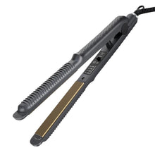 Load image into Gallery viewer, US/EU/UK Plug 2-in-1 Hair Straightener Curler Mini Flat Iron for Bangs Portable Small Wavy Curls Instant Heat Curl Ends Hair Tool