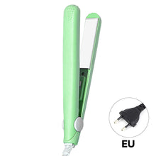 Load image into Gallery viewer, EU/US Portable Hair Styling Iron Cute Mini Travel Hair Straightener Bangs Styling Hair Iron Set Curl Ends Hair Clip Hair Beauty