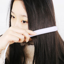 Load image into Gallery viewer, EU/US Portable Hair Styling Iron Cute Mini Travel Hair Straightener Bangs Styling Hair Iron Set Curl Ends Hair Clip Hair Beauty