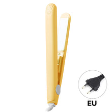 Load image into Gallery viewer, EU/US Portable Hair Styling Iron Cute Mini Travel Hair Straightener Bangs Styling Hair Iron Set Curl Ends Hair Clip Hair Beauty