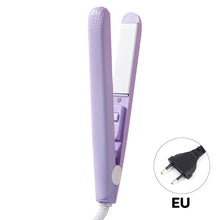 Load image into Gallery viewer, EU/US Portable Hair Styling Iron Cute Mini Travel Hair Straightener Bangs Styling Hair Iron Set Curl Ends Hair Clip Hair Beauty