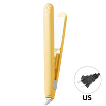 Load image into Gallery viewer, EU/US Portable Hair Styling Iron Cute Mini Travel Hair Straightener Bangs Styling Hair Iron Set Curl Ends Hair Clip Hair Beauty