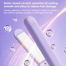 Load image into Gallery viewer, EU/US Portable Hair Styling Iron Cute Mini Travel Hair Straightener Bangs Styling Hair Iron Set Curl Ends Hair Clip Hair Beauty