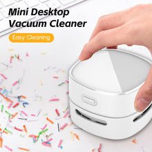 Load image into Gallery viewer, Mini Cordless Handheld Vacuum Portable Desktop All-in-One Vacuum Cleaner Keyboard Dust Scraps of Paper Clean Household Office Stationery