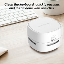 Load image into Gallery viewer, Mini Cordless Handheld Vacuum Portable Desktop All-in-One Vacuum Cleaner Keyboard Dust Scraps of Paper Clean Household Office Stationery