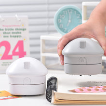 Load image into Gallery viewer, Cute Cordless Handheld Vacuum Portable Desktop Keyboard Dust Scraps of Paper Clean Household Office Stationery