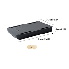Load image into Gallery viewer, Adhesive Under Desk Drawer Hidden Storage Box Space Saving Multi-Purpose Stationery Organizer for Stationery/Office Supplies