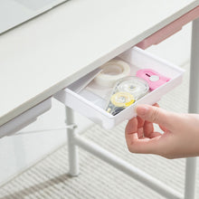 Load image into Gallery viewer, Adhesive Under Desk Drawer Hidden Storage Box Space Saving Multi-Purpose Stationery Organizer for Stationery/Office Supplies