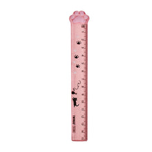 Load image into Gallery viewer, Cute Cat Paw Ruler Kawaii Portable Aesthetic Stationery Scale Transparent Lightweight Ruler for Kids Student Stationery