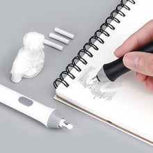Load image into Gallery viewer, Electric Sketch Eraser With Refills Battery-Powered Highlighter Eraser for Artists Sketching Drawing Quick Erase Tool
