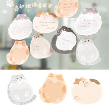 Load image into Gallery viewer, Kawaii Easy Peel & Stick Notes Creative Cute Cat Memo Pads Student Reward Stickers Reminder Bookmark Stickers Office Study Supplies