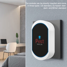 Load image into Gallery viewer, EU/UK/US Plug Ultrasonic Intelligent Frequency Conversion Insect Repellent House Indoor Mosquito Repellent for Baby