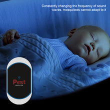 Load image into Gallery viewer, EU/UK/US Plug Ultrasonic Intelligent Frequency Conversion Insect Repellent House Indoor Mosquito Repellent for Baby