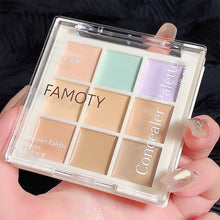 Load image into Gallery viewer, 9 Colors Face Concealer Highlighter Spotty Acne Print Dark Eye Circles Tear Gap Brightening Skin Tone Long-lasting
