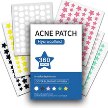 Load image into Gallery viewer, 360pcs Acne Patch Mild Non-irritating Lightens Acne Hydrocolloid Acne Sticker Anti-Acne Hydrocolloid Patches