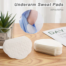 Load image into Gallery viewer, 30/50pcs Disposable Armpit Sweat Absorbing Patch Thin Odor Removing Armpit Sweat Absorbing Patch Deodorant Pad Armpit Stickers
