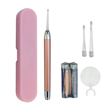 Load image into Gallery viewer, Baby Ear Cleaner Spoon Ear Digger & Tweezers LED Flash Light Visual Children Earpick Visual Children Earpick Ear Cleaning Kit
